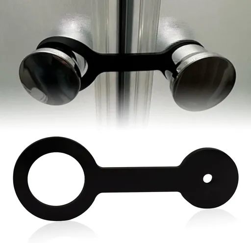 2 Pcs RV Shower Door Latch Strap, Silicone, Black, Fits Most Shower Doors for RV/Camper/Motorhome/Third Wheel, Compatible with Forest River #F100158276 and Jayco #0273349