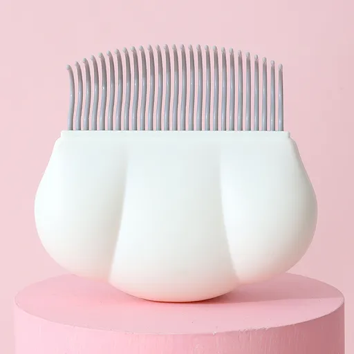 White Pet Hair Remover Brush for Dogs and Cats Anti-Shedding Grooming Tool