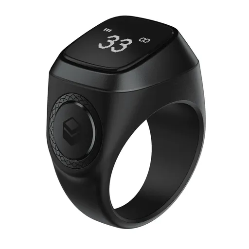 Smart Rings for Men,Rechargeable Finger Counter Prayer Smart Rings Unisex Multi-Language Rings,App-Enabled Pray Trackers (20mm)