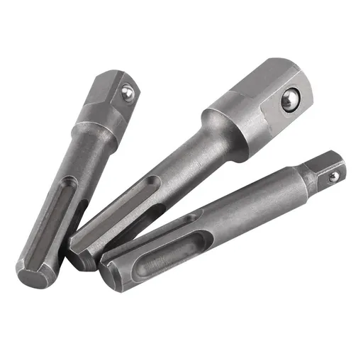 3Pcs for Sds Plus Shank Socket Driver Adapter Power Drill Bit Chuck Extensionadapter