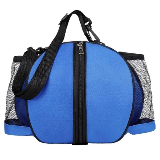 Sports Ball Bag Basketball Soccer Storage Bag Portable Equipment Carry Bag for Team Training Gym Outdoor Activities - Blue