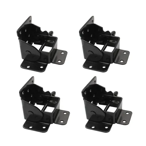 pcs Folding Table Hinge Furniture Leg Hinge Self-Locking Hinge Foldable Support Hinge Black M