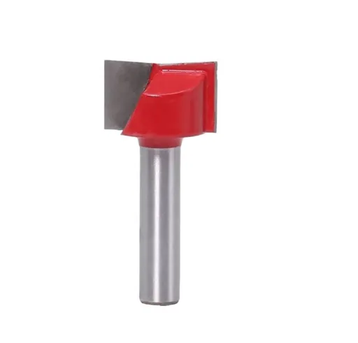 16mm blade diameter 6mm Wood Cutter Cleaning Bottom Engraving Bits Solid Carbide Router Bit Woodworking Tools CNC Milling Endmill - Silver-Red