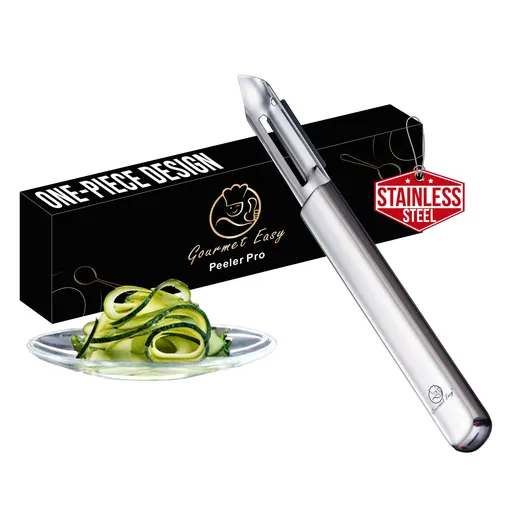 Gourmet Easy Vegetable Peeler, Orange Peeler, Stainless Steel Carrot Peeler
