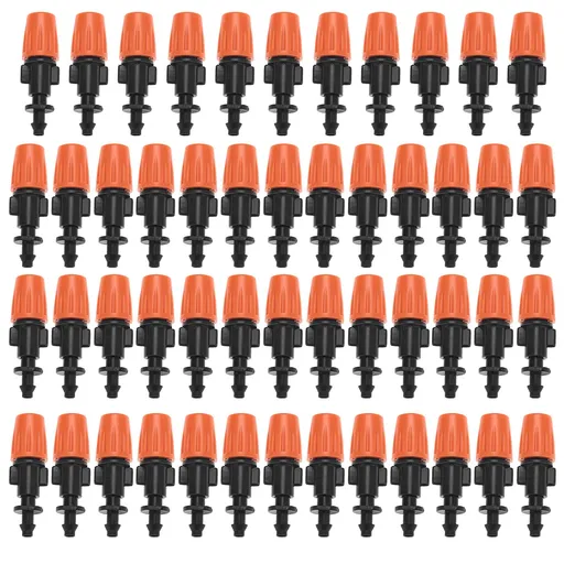 50pcs/set Adjustable Garden Drip Irrigation Misting Nozzles Micro Flowing Sprinkler Head Atomizer