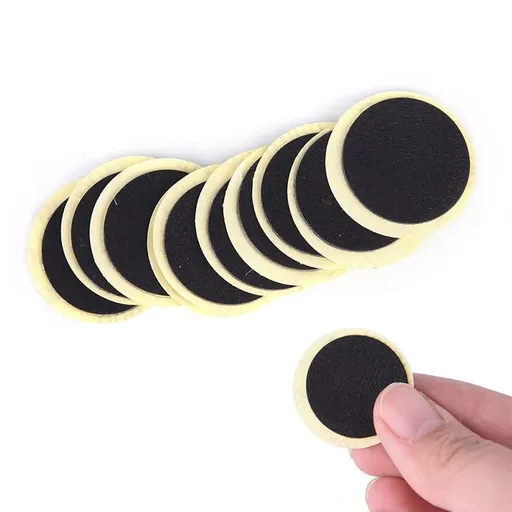 20Pcs Black Bike Tire Patch Kit,Glueless Bike Repair Patch, Round Bicycle Tube Patches, Bike Inner Tube Repair Kit