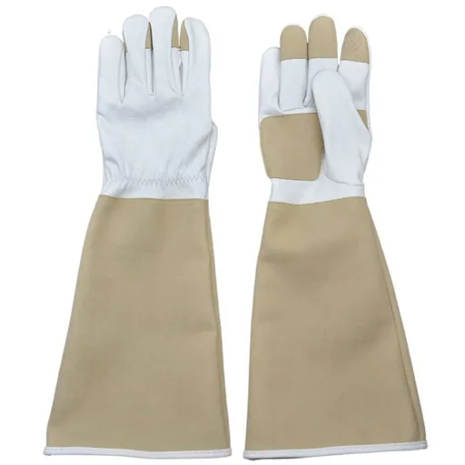 Rose Pruning Gloves for Men & Women, Long Thorn Proof Gardening Gloves, Breathable Pigskin Leather Gauntlet, Best Garden Gifts & Tools for Gardener（L）