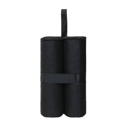 4 Pack Gazebo Weight Bags Black Fillable Ballast Bags for Party Tent and Pavilion, 60kg Max
