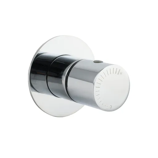 Chrome Bath Control Shower Mixer Brass Round Wall Mounted Hot Cold Water Valve