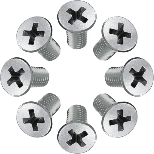 8pcs Screw Rotor Brake Disc Retaining 93600-06014-0H - Set is Best Replacement for Honda, Acura, Hyundai, Kia, Mazda - Front and Rear Stainless Steel Retaining Screws by