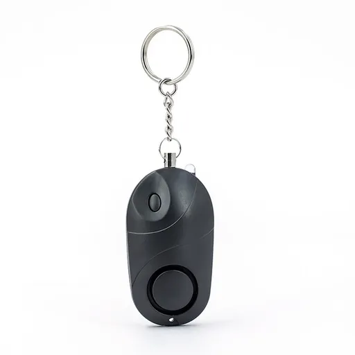 Panic Alarm - Personal Alarm - Personal Pocket Alarm - Keychain Siren - Safe Audible Personal Security Alarm - 130 dB with LED Light - For Children, Women and the Elderly (Black)
