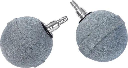 Pond Air Stone 2 Inch, Long Lasting Aerator Oxygen Differ, Air Pump Accessories for Aquarium, Fish Tank, Hydroponics, Ponds and DWC Reservoirs 2 Pack