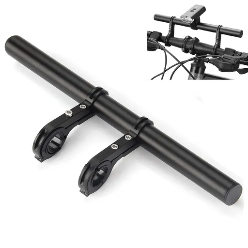 Bike Handlebar Extender, Lightweight Durable Aluminum Alloy Double Bicycle Handlebar Extension Bracket for Holding Motorcycle