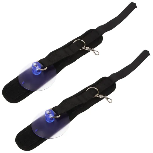 Pet Grooming Collar Pet Dog Cat Bath Grooming Rope with Suction Cup Multi-Purpose Stable Durable Lightweight Black