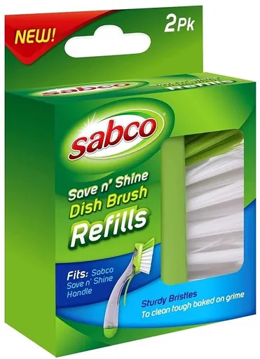 Sabco Pk2 Save N Shine Dish Brush Refill fits Save and Shine Handle