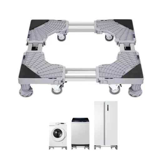 Tooleroo Washing Machine Stand - 300Kg Adjustable Wheeled Fridge Appliance Base