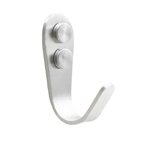 4Pcs,Coat Hooks, Stainless Steel Hook, Garage, Luggage Key Hook, Bathroom Kitchen Dining Room,Heavy Duty, (Silver)