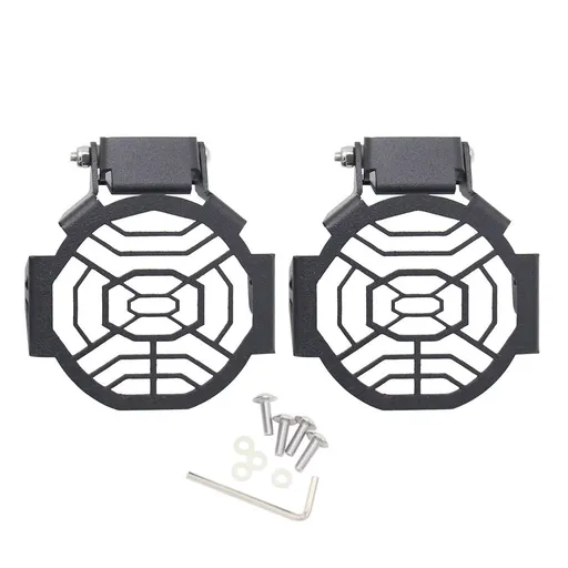 Motorcycle fog lamp protective cover fog lamp cover headlamp protective headlamp protective cover (black)