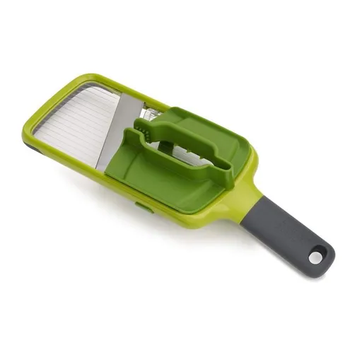 Multi Hand-held Slicer with Food Grip and Adjustable Blades Dishwasher Safe, One-size, Green Food Set