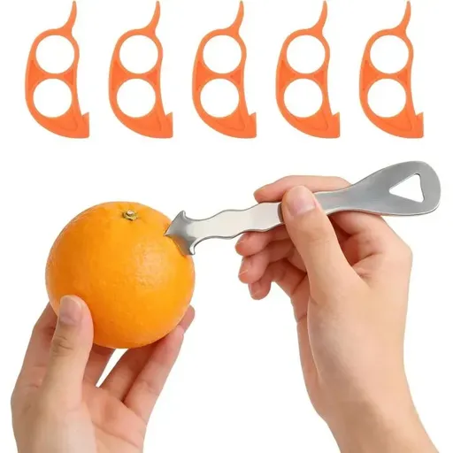 6 Pack Stainless Steel Citrus Peelers, 7 x 2.7 cm