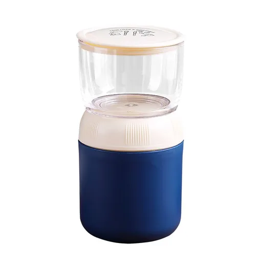 Insulated Yogurt Container with Topping Cereal or Oatmeal bowl, Portable 2-in-1 Food Storage Granola, Snack, Breakfast （3pcs）