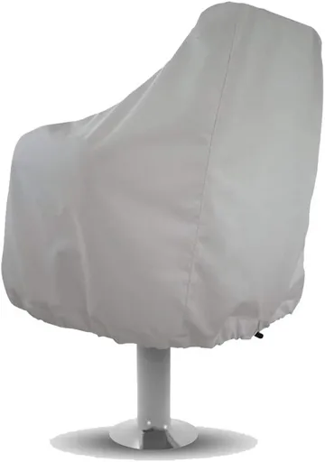 Waterproof Boat Captain Seat Cover, Weather Resistant Protective Cover for Pedestal and Pontoon Helm Chairs, Silver, 65 x 65 x 120 cm