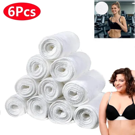 20 Pcs 3-Layer Bra Liners to Absorb Sweat,Cotton Bra Liners,Rectangle Under Bra Pads,Under Breasts Under Bra Sweat Liners,Washable Cotton Breast Pads for Women Sweating Supplies(17x3in)