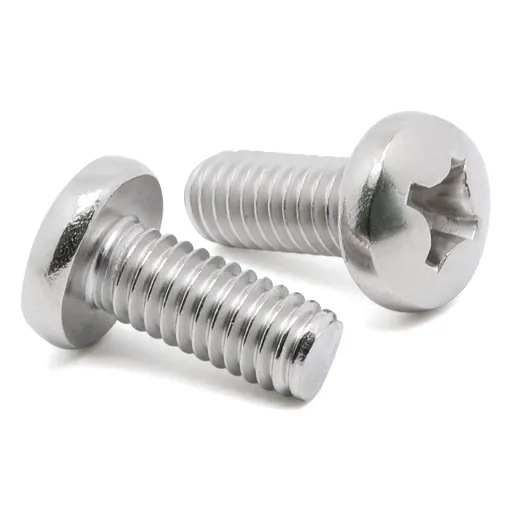 8-32 x 1/2" (1/4" to 3" Available) Pan Head Machine Screws, Full Thread, 304 Stainless Steel 18-8, Pack of 100