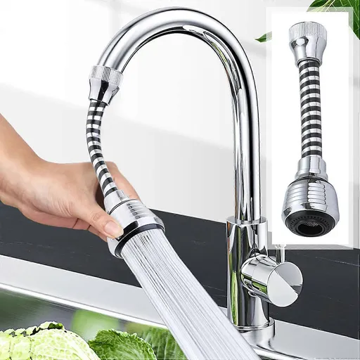1PCS 360 Degree Flexible Kitchen Faucet Sprayer, Faucet Nozzle, Kitchen Faucet Head Replacement, Sink Hose Accessory for Faucet