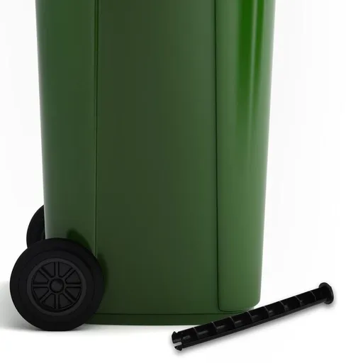 4Pcs Trash Bin Lock Plastic Black Lid Pin Compatible with Wheeled Bin Lid Accessories