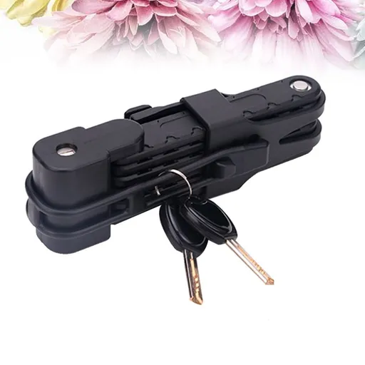 Adjustable Folding Bike Lock Anti Theft Cycling Padlock for Outdoor Use