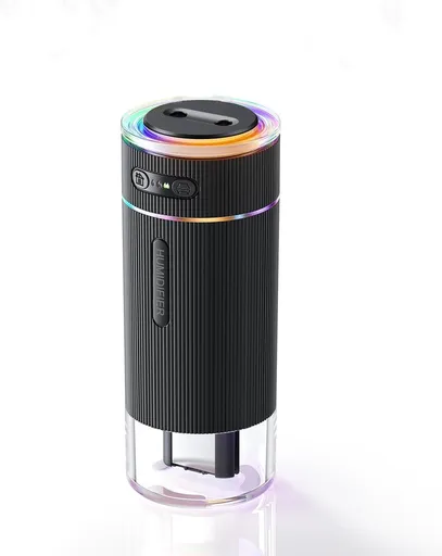 Humidifiers - Air humidifier - Bedroom humidifier - Mini desktop humidifier for travel, office, or children's room - Black