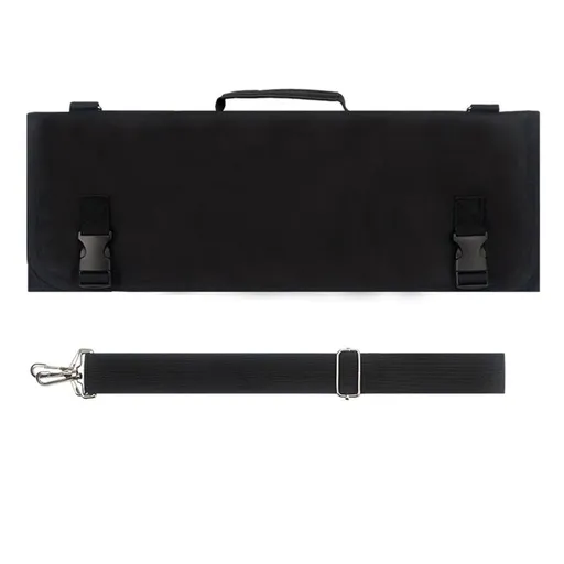 Knife Roll,Chef Knife Roll Bag With Slots Can Holds Utensil Pockets,Durable Knife Bag With Handle,Shoulder Strap & Zippered Mesh Pocket Holder（only bag）