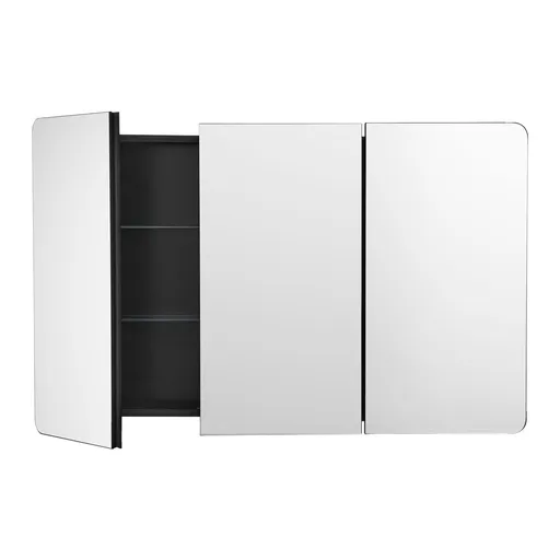 Medicine Cabinet, 25.5 x 40 inch, Medicine Cabinet for Bathroom with Mirror, Aluminum Frame Bathroom Wall Cabinet, 4-layer Adjustable Shelves, Recessed & Wall-mounted Installation