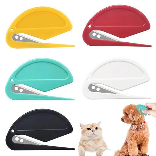 5Pcs Knotting Comb for Cats, Pet Knotting Comb De Knotting Comb for Dog Pet Hair Removal Tool Cat Dog Grooming （Colors are casual）