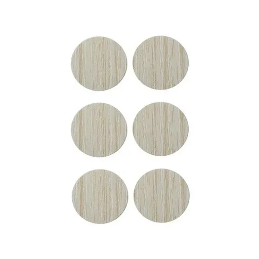 54 X Self Adhesive Decorative Screw Cover Caps Holes Cams Furniture Kitchen 20mm - PC 205