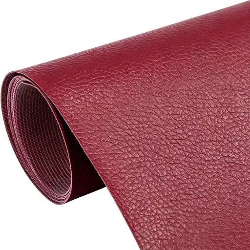 Leather Repair Patch, Self Adhesive Leather Repair, Waterproof Vinyl Repair Patch, Cuttable Furniture Repair Tape for Couches, Sofa, Furniture, Car Seats, Bags, Jackets (Burgundy)