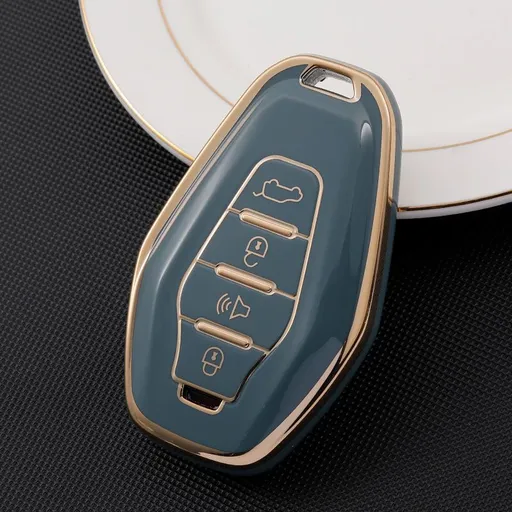 Color My Life TPU Key Case for Chery Jetour X70 Plus Grandma Gray