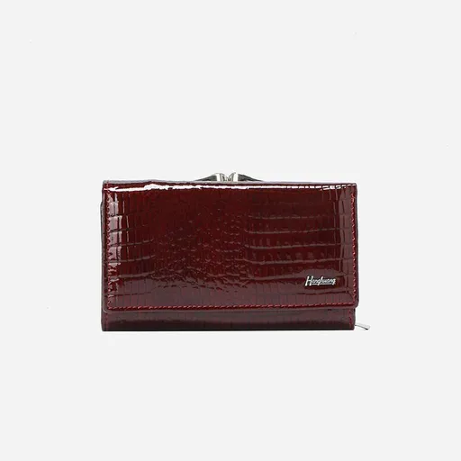 Genuine Leather Women'S Wallet Multifunctional Wallet Large Capacity Wallet - Burgundy - Size m
