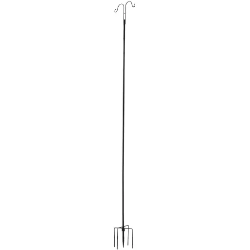 Double Shepherds Hooks for Outdoor, 8 Pack 2730 mm Heavy Duty Bird Feeder Pole, 19 mm Thick Garden Hooks for Hanging Hummingbird Feeder, Plant Baskets, Solar Light Lanterns,Wind Chimes