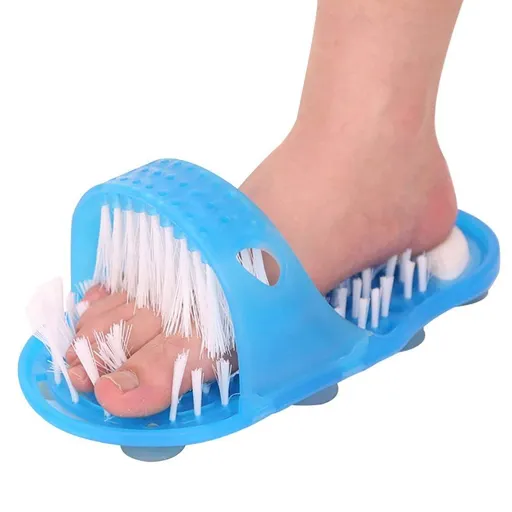 Simple Feet Cleaner,Magic Foot Scrubber,Exfoliating Easy Feet Cleaning Brush,Feet Washer Foot Shower Spa Massager Slippers
