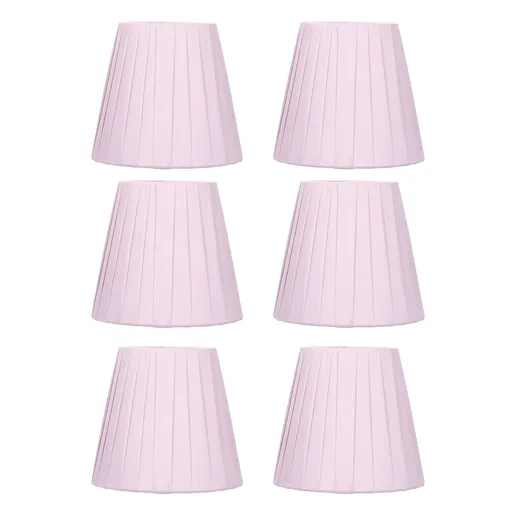 6pcs Chandelier Cloth Lampshade Wall Lamp Clip On Cover Shades Modern Simple Decoration for Home