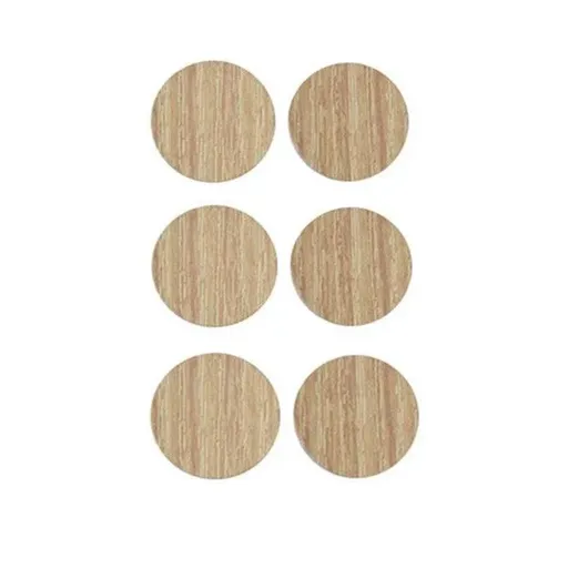 54 X Self Adhesive Decorative Screw Cover Caps Holes Cams Furniture Kitchen 20mm - PC 191