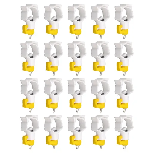 20pcs Chicken Water Nipples Thickened Ball Valve Automatic Drinking Nipples for Poultry