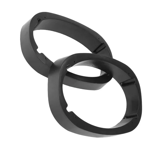 Car 2Pcs Car Universal Speaker Spacer Mounting Ring Adapter for 6x9 Speaker Plastic 46mm Thickness Black Hollow