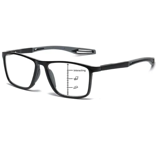 Photochromic Progressive Multifocus Reading Glasses Blue Light Blocking Multifocal Readers Spring Hinge Sunglasses