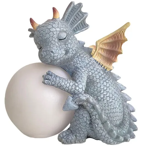 Mystic Garden Dragon Meditation Statue Collection, Made of Resin.it Will be More Beautiful on The Desk and (Ball Holding Dragon)