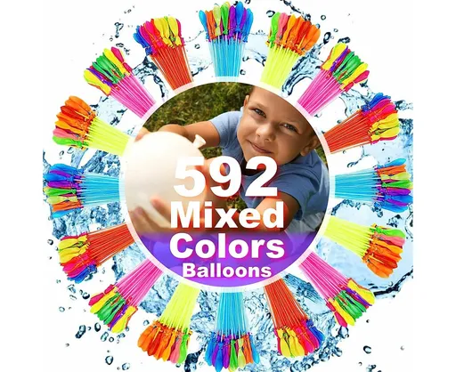 Water Balloons 592 Rapid-Filling Self-Sealing Instant Water Balloons For Outdoor Family, Teenager Summer Fun