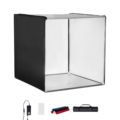 Photo Studio Light Box 5600K with 210 LED Lights Power Adapter,100 x 100 x 100 cm