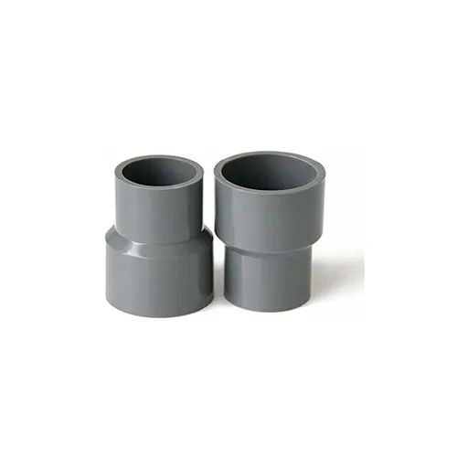Pvc Straight Reducer Adapter For Garden Greenhouse Farm Water Supply Pipes (Id 40Mm To 20Mm, Grey)